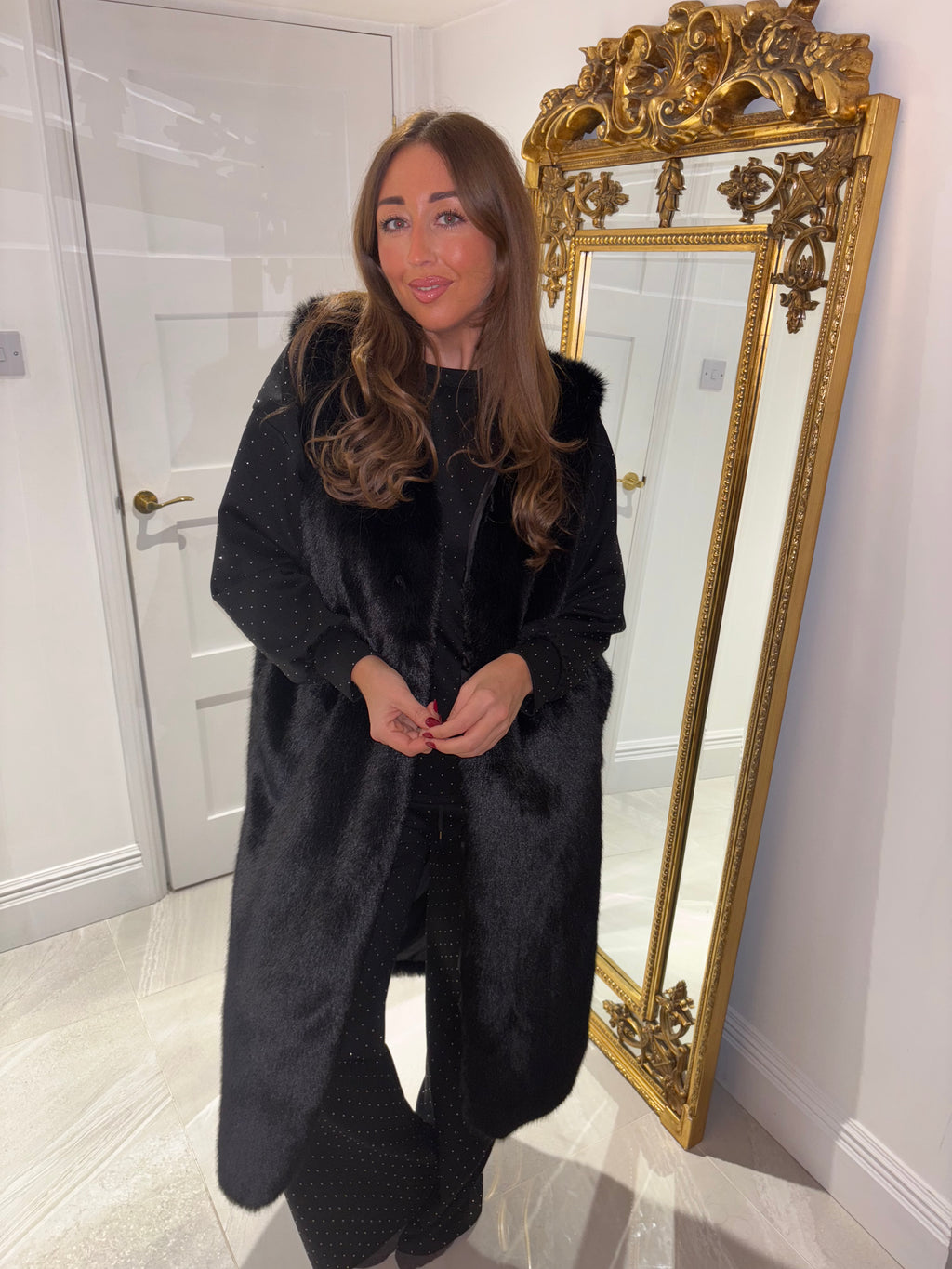 ASPEN FAUX FUR GILLET