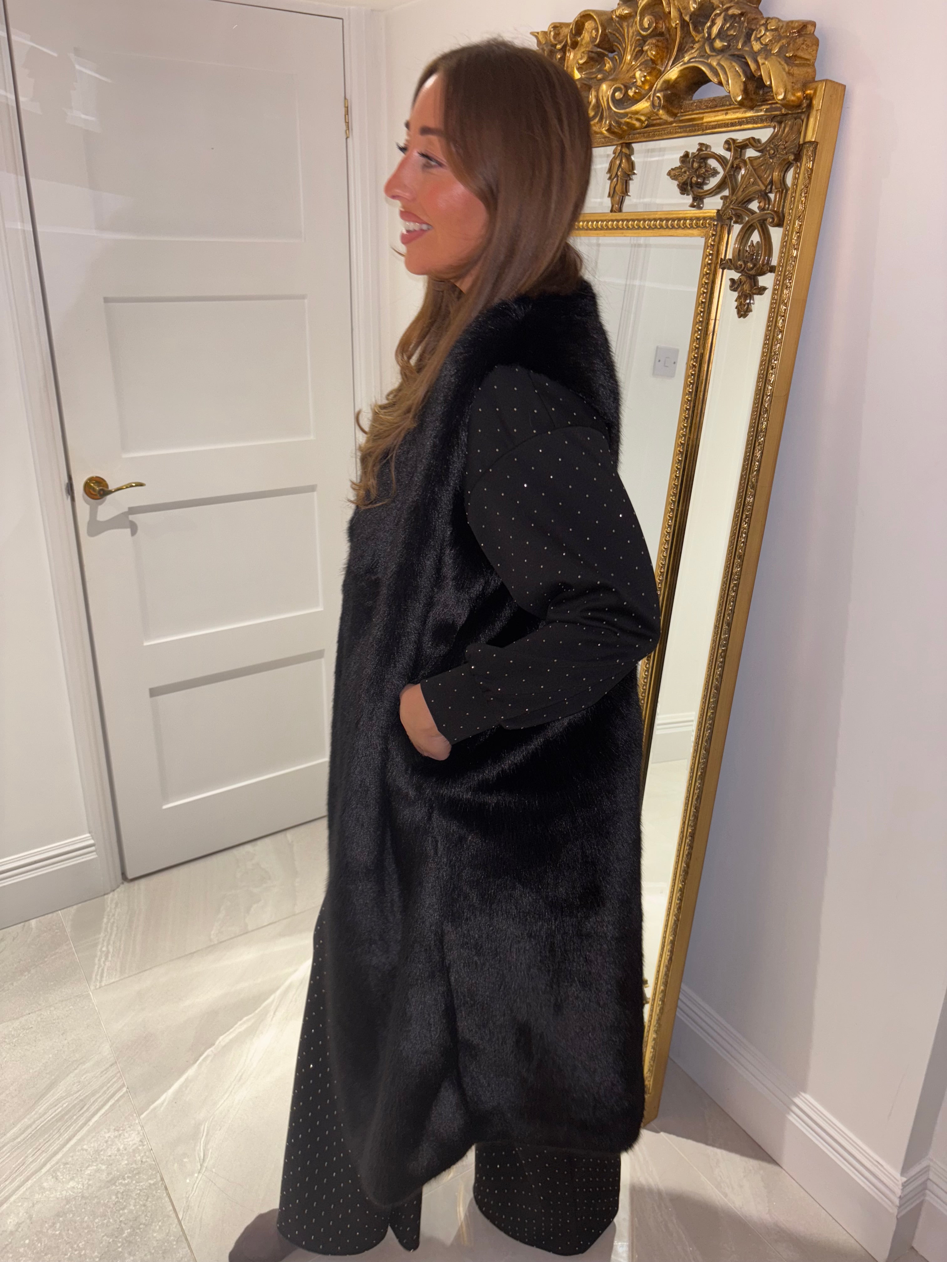 ASPEN FAUX FUR GILLET